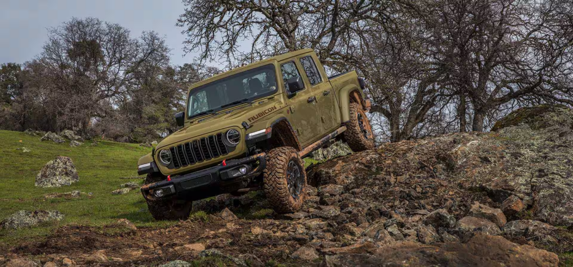 Jeep Gladiator conquering rough terrain
