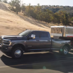 The 2026 RAM 3500 pulling a trailer