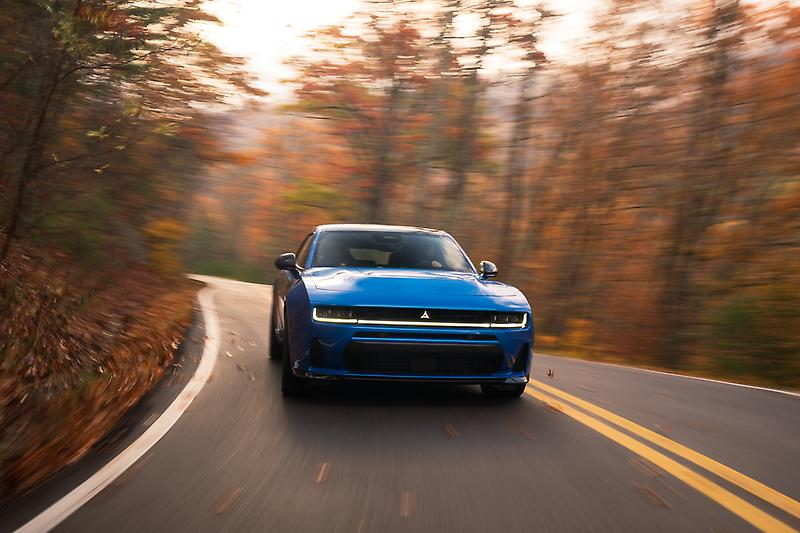 2027 Dodge Charger on the road